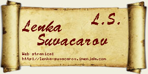 Lenka Suvačarov vizit kartica